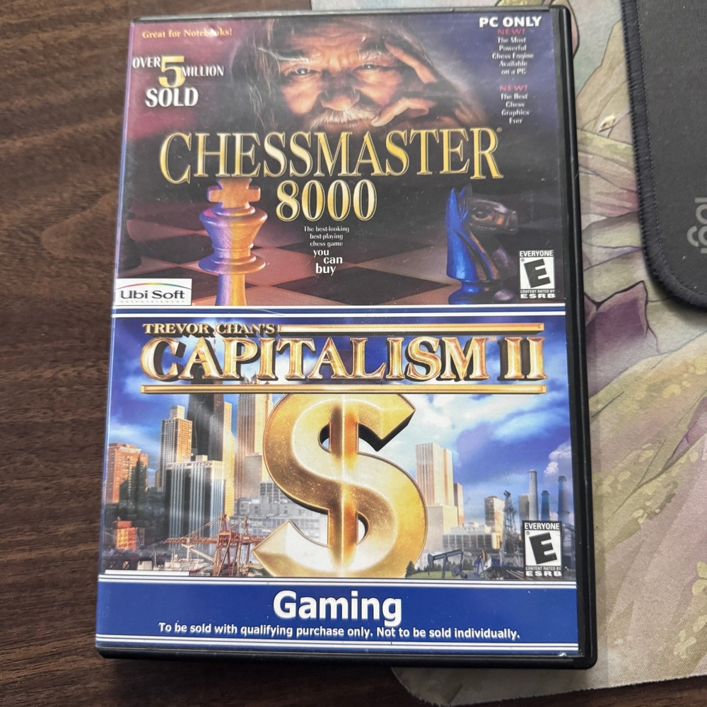 Chessmaster 8000 and Capitalism II PC Game Bundle Ubi Soft